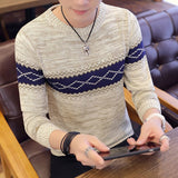 Winter Sweater Men's Thick Japanese-style Retro Korean-style Stylish-Style Loose-Fit College Style Thick Warm Ulzzang-Style