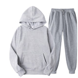 BOLUBAO Brand Men Solid Color Casual Sets Autumn New Men's Hoodies + Pants Two-Piece Tracksuit Trendy Sportswear Set Male