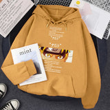 Hoodie For Men Naruto Manga Print Warm Clothing Cartoons Fleece Streetwear Fashion Fleece Swearshirt Personality Oversize Hoody