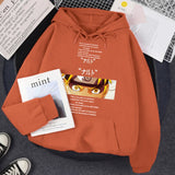 Hoodie For Men Naruto Manga Print Warm Clothing Cartoons Fleece Streetwear Fashion Fleece Swearshirt Personality Oversize Hoody