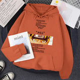 Hoodie For Men Naruto Manga Print Warm Clothing Cartoons Fleece Streetwear Fashion Fleece Swearshirt Personality Oversize Hoody